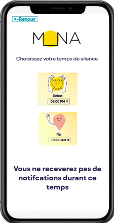 Canva Design: Notification Preferences Interface with MONA Mascots